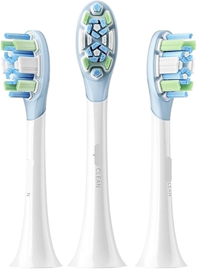 Compatible for XIAOMI Mijia Replacement Brush Heads for Electric Sweep Vibration Toothbrush MES609/610 Pro Spare Head 3PCS(Standard 3 pcs)