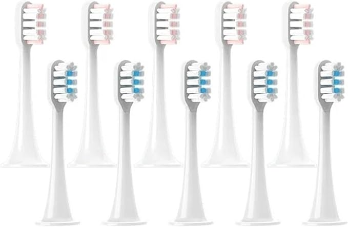Hot Replacement Brush Heads Compatible for T300/T500/T700 for Sonic Electric Toothbrushes with Caps Sealed Package Soft(5Pink5White)