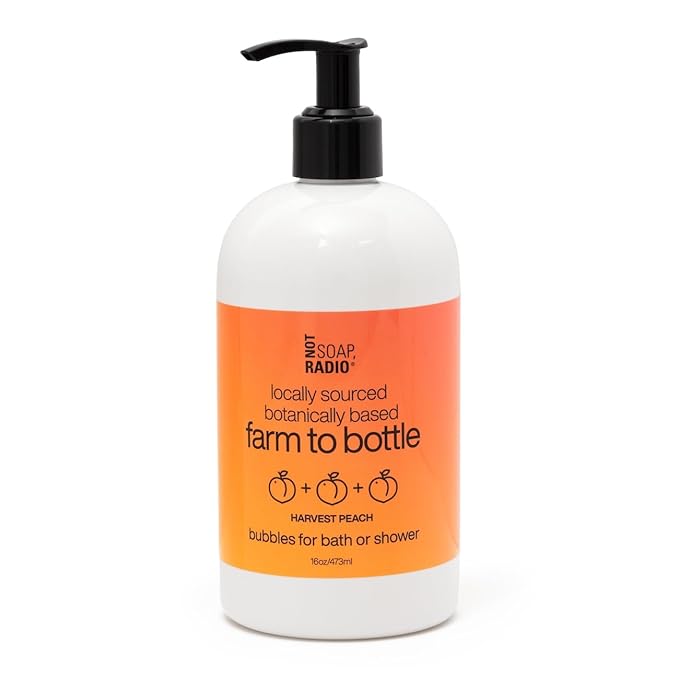 Not Soap Radio harvest peach | bath/shower gel | farm to bottle