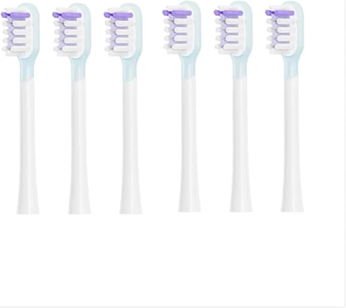 3/6pcs ForCompatible for Laifen LFTB01-P ABS LFTB01-A Electric Tooth Brush Heads(Sky Blue)