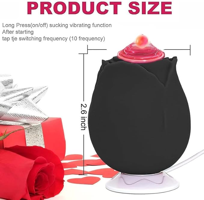2026 Newly Portable Vibrating Massager -Clitioral Sucker Relaxes Muscles Viboators Toy 10 Modes Couples - for Body and Back Foot Silent Personal for Sports Massage Adult Tools Relaxation XJH-Black48