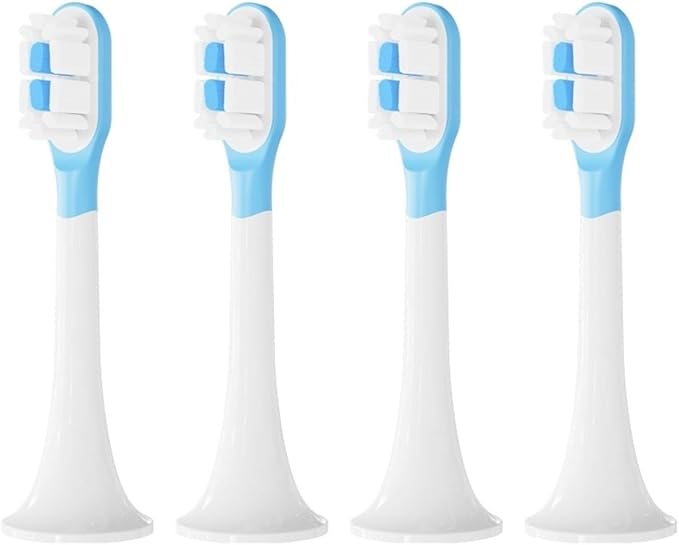 Replacement Toothbrush HeadsCompatible for Xiaomi T300 T500 Electric Teeth Brush(4 BJ White)