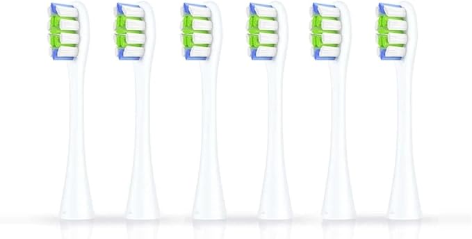 6 Pcs Replacement Brush Heads Compatible for Oclean Flow/X PRO Elite/X /F1/Z1/One/ Air2 Sonic Electric Toothbrush Nozzles