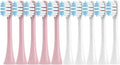 10PCS Replacement Toothbrushes HeadCompatible for SOOCAS X3/X3 Pro/X1/V1/V2/D3/X3U/X5 Soft Electric Brush Clean Nozzles(5White5Pink)