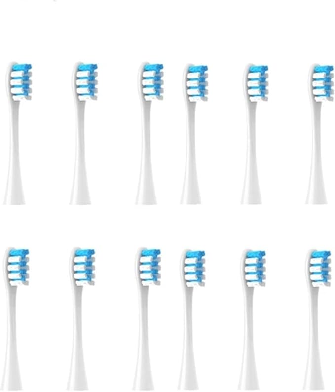 12PCS Replacement Tooth Brush Heads Compatible for X/X PRO/ Z1/ F1/ One/Air 2 /SE Sonic Soft Electric Toothbrush Cleaning(12pcs Blue)