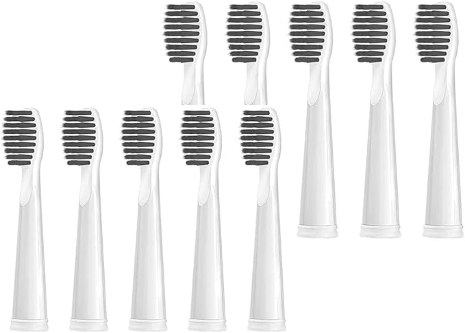 Compatible for Seago Replacement Toothbrush Heads SG-575/507B/508/551/958/908/909/917/610/659/719/910/548/2303 Electric(10 White Care(Soft))