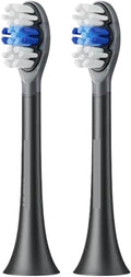 Electric Toothbrush Heads Replacement Compatible for X1 X3 X3U X5 Teeth Brush(2pcs Black)