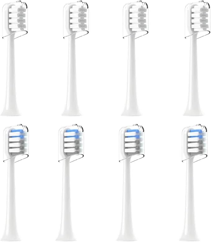 4PCS Replacement Brush HeadsCompatible for Xiaomi Mijia T200 Sonic Electric Toothbrush Head Soft Bristle