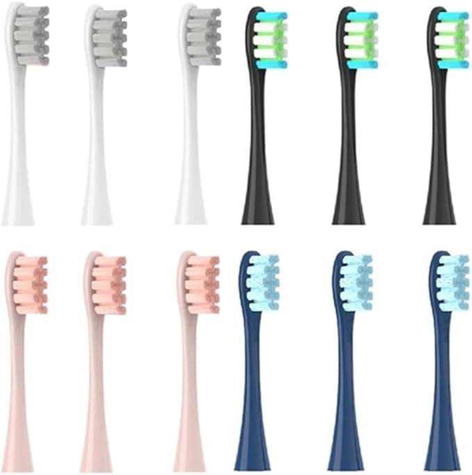 Replacement Brush Heads Compatible for Soft Bristle Nozzles 3 X/X PRO/ Z1/ F1/ One/Air 2 /SE Sonic Electric Toothbrush(4Colors)
