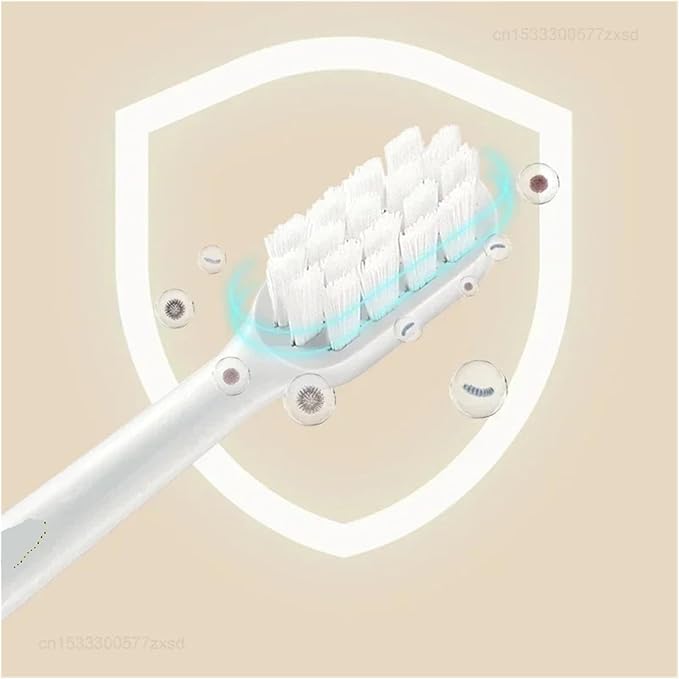 Compatible for Xiaomi Mijia Sonic Electric Toothbrush Head T100 T200 T300 T301 T302 T700 Replacement Heads Soft Dupont Bristle Brush(T302 Head White)