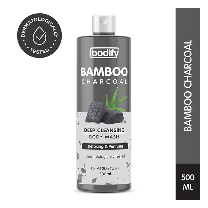Charcoal Deep Cleansing Body Wash 500 Ml | Detoxing &amp Purifying | Paraben Free | All Skin Types
