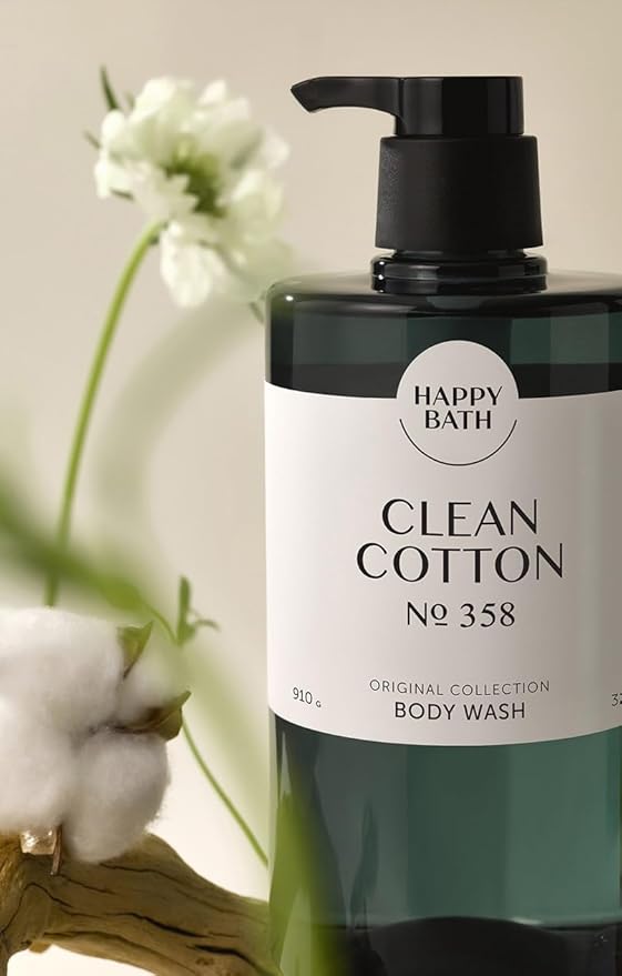 ZEESOON Happy Bath Original Collection Body Wash No 358 Mild PH formula Clean Cotton (910g 32 oz)