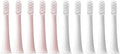 Compatible for XIAOMI MIJIA T100 Replacement Brush Heads Sonic Electric Toothbrush Vacuum Soft Bristle Suitable Nozzles 10Pcs Clean(5Pink 5White)