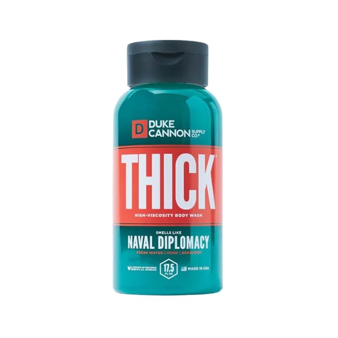 Duke Cannon Supply Co. THICK High-Viscosity Body Wash for Men - Smells Like Naval Supremacy 17.5 Fl Oz 3PACK