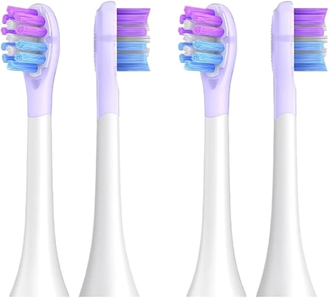 Electric Toothbrush Replacement Brush Head Compatible Phillip HX3/6/9 Series Premium Budget Medium Soft Bristle(YH751-PURPLE)