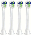 White H6063/67 Replacement Brush Heads Diamond Clean White 3 6 9 Series Electric Toothbrush(4PCS)