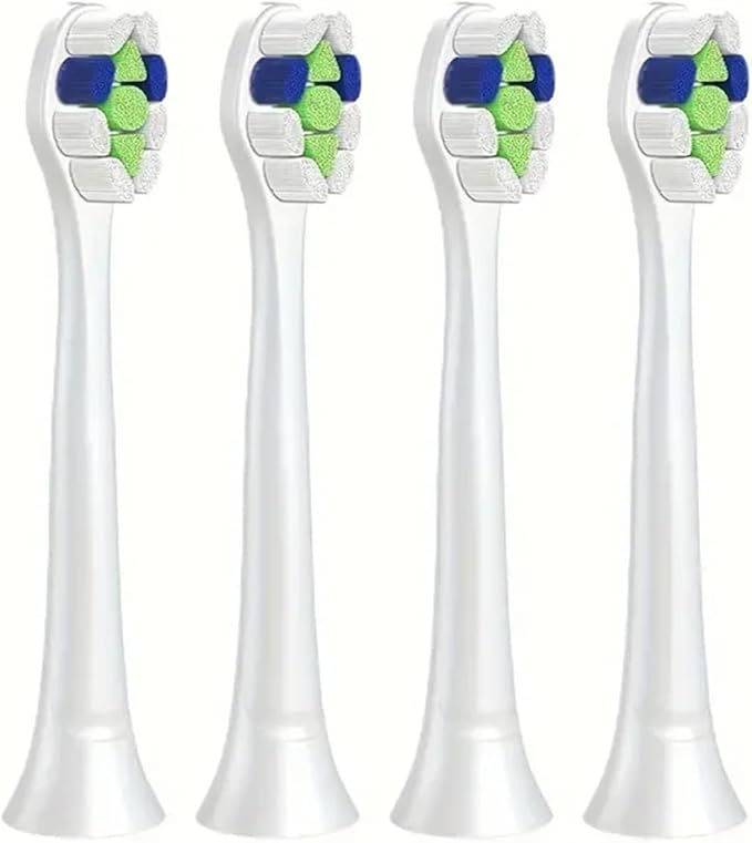 White H6063/67 Replacement Brush Heads Diamond Clean White 3 6 9 Series Electric Toothbrush(8PCS)