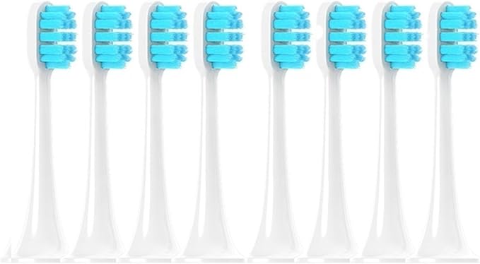 Replacement Toothbrush Heads Compatible for T300 T500 T7008PCS(8pcs Blue)