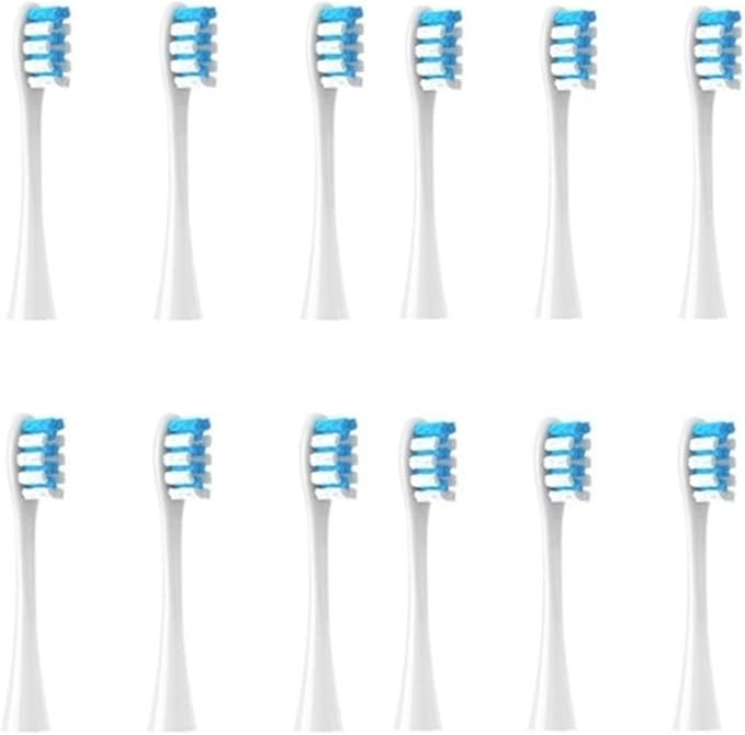 12PCS Replacement Tooth Brush HeadsCompatible for Oclean X/X PRO/ Z1/ F1/ One/Air 2 /SE Soft Toothbrush Cleaning(12pcs Blue)