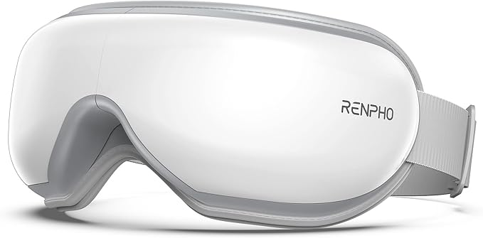 RENPHO Eyeris 1V Eye Massager with Heat FSA Eligible HSA Christmas Gifts for Women Men Eye Mask for Migraines Voice Control Eye Care Eye Massager for Migraines Reduce Strain