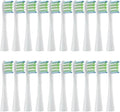 10/20X Replacement Brush Heads Compatible for X/X PRO/ Z1/ F1/ One/Air 2 /SE Sonic(20pcs White)