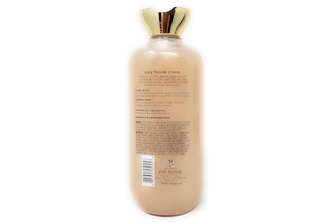 cozy fireside s'more body wash &amp bubble bath whit moisturizing shea (16 fl oz) 473ml