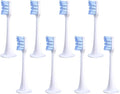 6/8PCS Compatible for XIAOMI MIJIA T300/500 Replacement Brush Heads Sonic Electric Toothbrush Vacuum Soft Bristle Suitable Nozzles(8pcs Light Blue)
