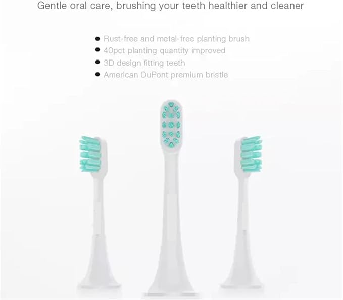 Compatible for Xiaomi Mijia 3/6PCS Replacement Toothbrush Heads - T300/T500 Sonic Toothbrush Oral Hygiene Clean(6PCS Sensitive Heads)