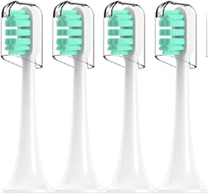 Compatible for T300/T500/T700 Electric Toothbrush Heads Refill 4/20Pcs(4Green)