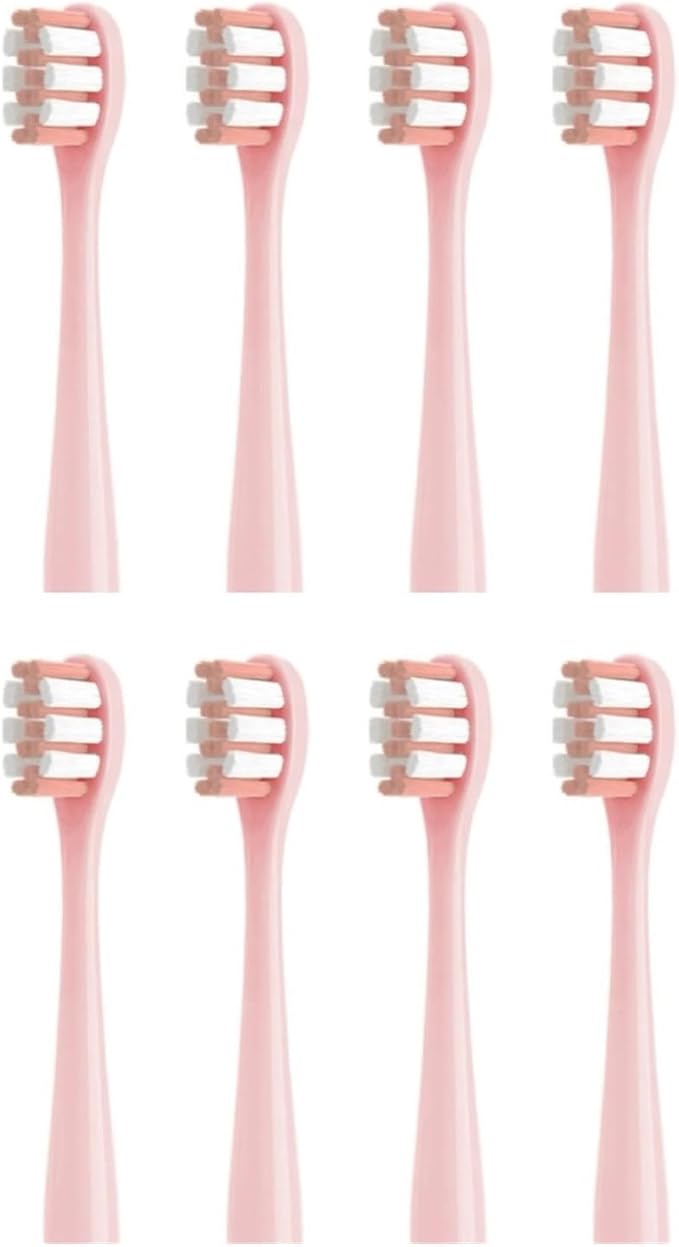 4/8/16Pcs Replacement Toothbrush HeadCompatible for Nandme NX7000 Sonic Electric Soft Bristle Tooth Brush(8PINK Clean Type)