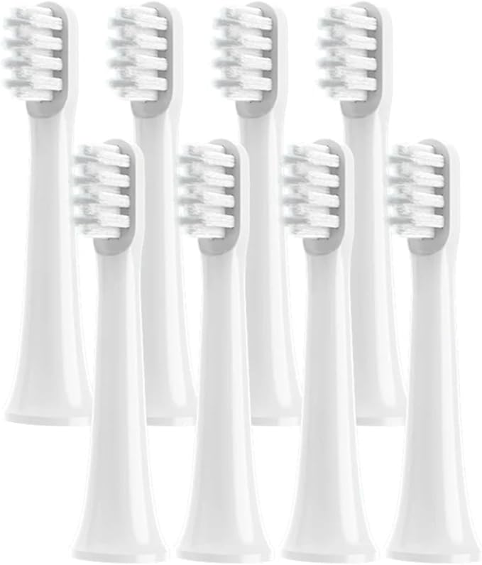 4/8/12/16PCS for T100 Replacement Toothbrush Heads Electric Vacuum Soft Bristle Brush(White-8pcs)