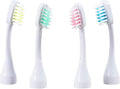 Emmi-dent Metallic/Professional 2-Pin Bristle-Head Attachments - Electric Toothbrush Replacement Heads. Cleans with Ultrasound Waves (Wave 4 Pack)