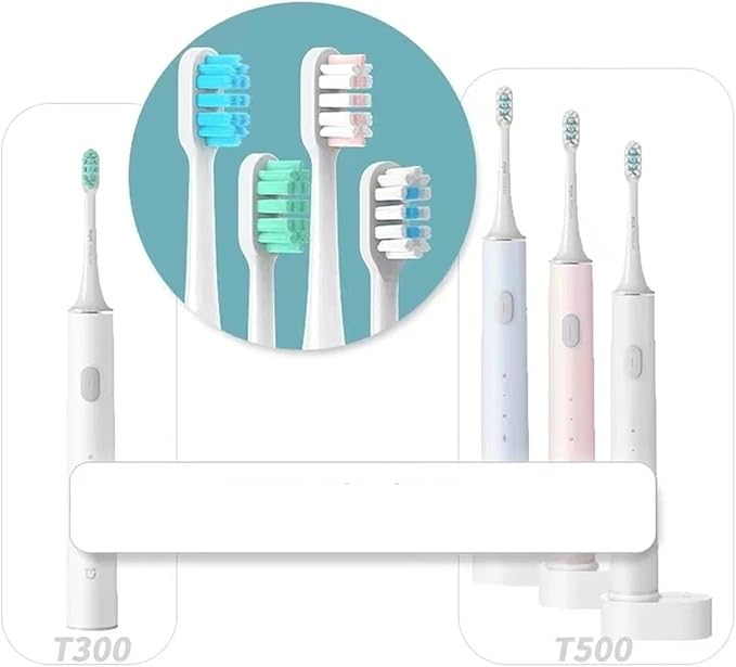 Compatible for XIAOMI MIJIA 4/12PCS Replacement Brush Heads - T300/T500/T700 Sonic Tooth Soft Bristle Vacuum Package(6White 6Green)