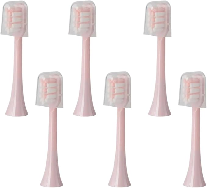 Replacement Brush Heads Compatible for SOOCAS X3U/X3Pro/X5 6/12pcs Bristle Electric Toothbrush Sealed Packed(SHUSHI-PK-6PCS)