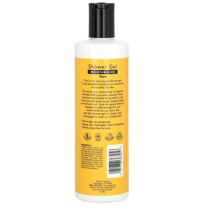 ShiKai Moisturizing Shower Gel  Yuzu (Japanese Citrus) 12 fl oz - 2pc