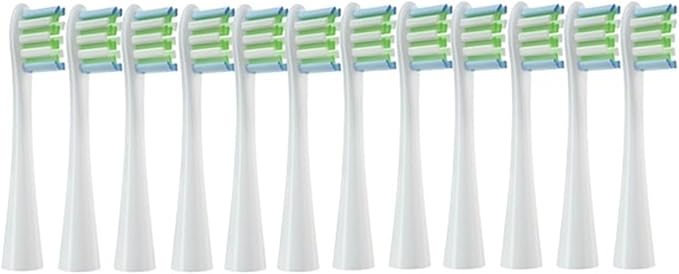Replacement Brush Heads Soft Bristle Clean Nozzles Compatible for X/X PRO/ Z1/ F1/ One/Air 2 /SE Sonic Electric Toothbrush(12White)