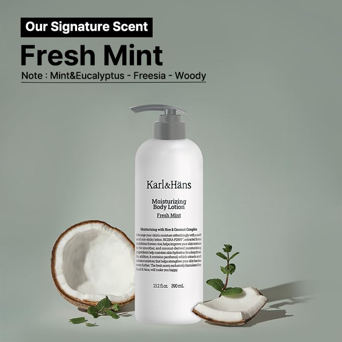 Karl&ampHans Moisturizing Body Lotion (390ml Mint)