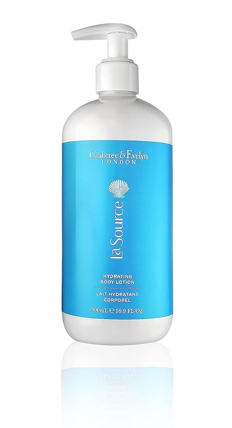 Crabtree &amp Evelyn La Source Refreshing Body Wash and Hydrating Body Lotion with Pump (16.9 oz/each)