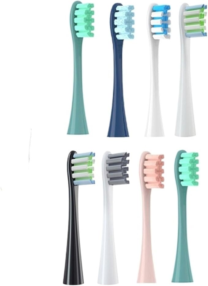 Compatible for Flow/X/X PRO/ Z1/ F1/ One/Air 2 /SE Brush Heads Soft Sonic Toothbrush Vacuum Bristle 7pcs Replacement(7pcs Green)