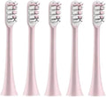 Compatible for X3 X5 X3U X1 V1 V2 Clean Brush Heads Replacement Head Bristle Electric Nozzles with Anti-dust Cap(5pcs Pink)