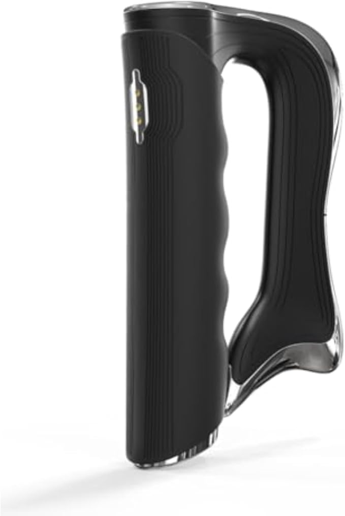 New Electric Fascia Knife Household Fascia Scraping Knife Micro-Current Muscle Relaxation Massager Heating Massager Electric Massager Medical Scraping Knife (Black)