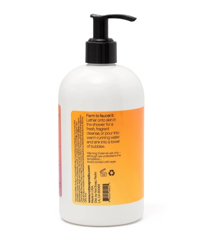 Not Soap Radio harvest peach | bath/shower gel | farm to bottle