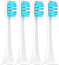 4/20pcs Replacement Brush HeadsCompatible for Xiaomi Mijia T300 T500 T700 Electric Toothbrush Soft Bristle Nozzles(4pcs Blue)