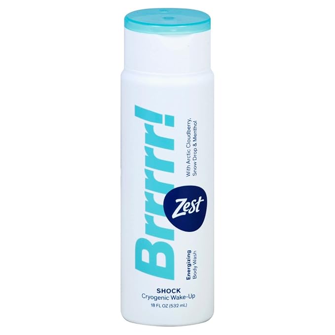 Zest Brrrrr Shock Body Wash 18 oz (1 Pack)