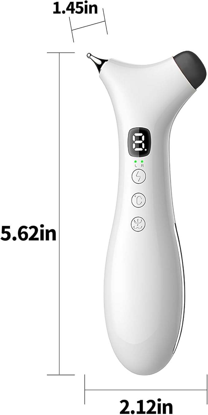THOUSAND SUNNY TMJ Jaw Massager Pen 3-in-1 Rechargeable Jaw Relief Tool with Dual Heads Heat and Vibration Face Massager for Daily Jawline and Muscle Relaxation