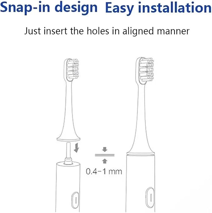 Replacement Toothbrush Heads Compatible for T100(3pcs)