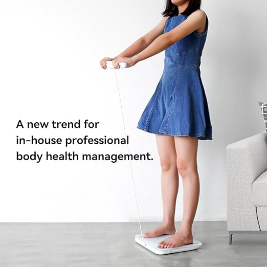 Fitdays Body Health Pod Scale View 5 Metrics Without Phone 8-Electrode Smart Scale with BMI Body Fat Muscle Mass Offline Body Composition Analyzer FSA&ampHSA Eligible