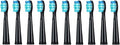 Tooth Brush HeadCompatible for Seago-507B/908/909/917/610/659/719/910/575/551/548 Electric Toothbrush Deep Clean(10pcs Black)