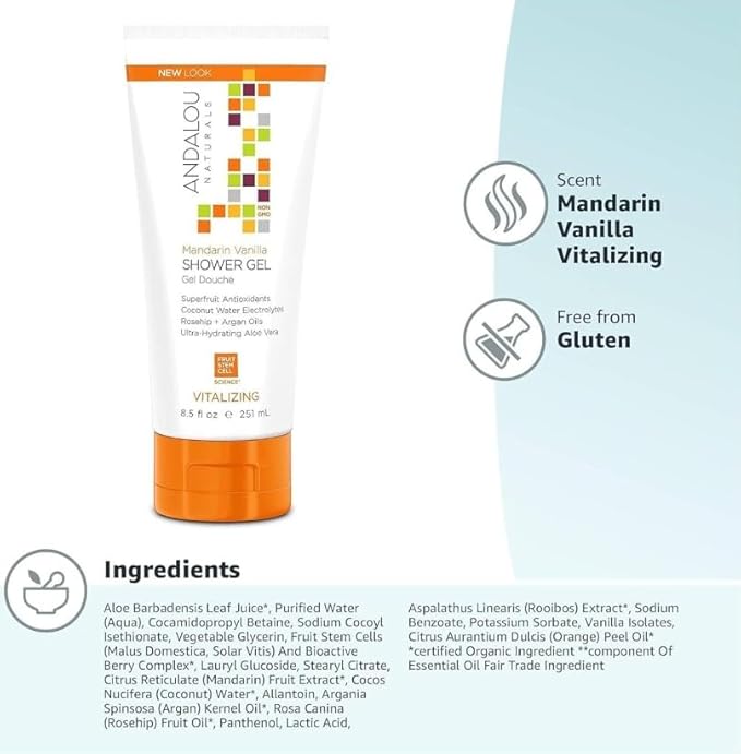 Vitalizing Mandarin Vanilla Shower Gels 8.5 fl. Oz(pack of 3)