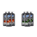Dial Men 3in1 Body Hair and Face Wash Ultimate Clean 69 fl oz (3-23 fl oz Bottles) &amp Men 3in1 Body Hair and Face Wash Recharge 69 fl oz (3-23 fl oz Bottles)